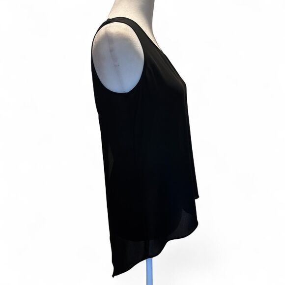 Express Women's Black Sheer Lightweight Sleeveless Blouse Cami XS %100 polyester - Picture 2 of 6
